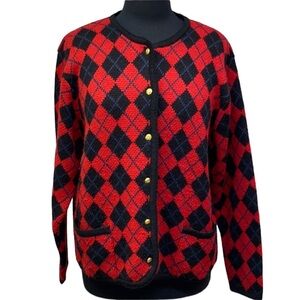 Liz Baker Argyle Sweater